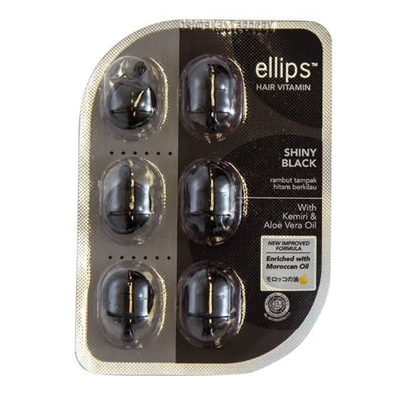 100% Original Ellips Hair Vitamin Shiny Black Blister 6 Capsules