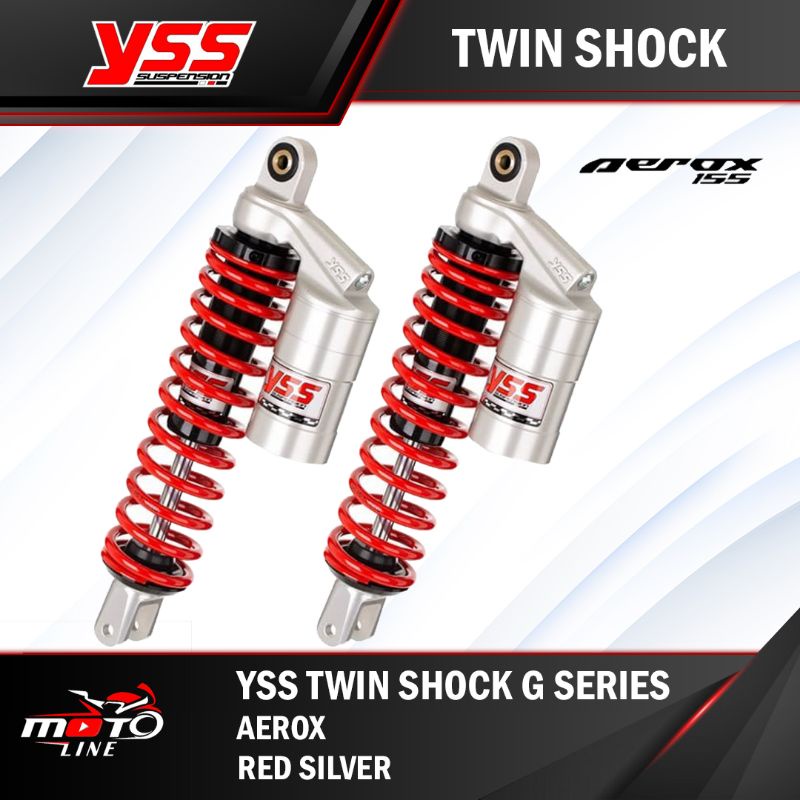 shock yss aerox G series red/silver