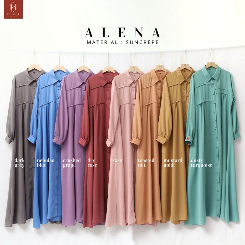 ALENA Gamis - Elnoor Syari #ayranashwa #elnoorsyari