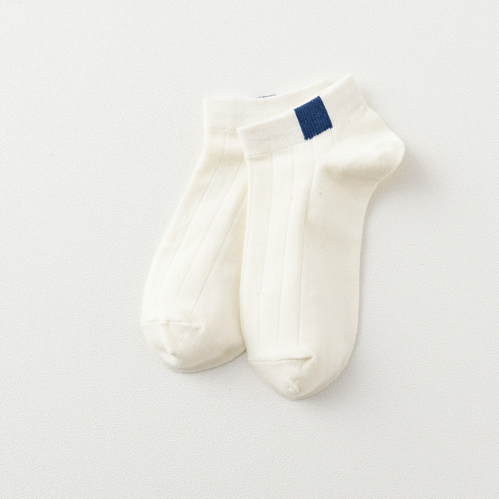 【CT】Kaos Kaki Polos 6 Garis Unisex Fashion Wanita/Pria Kaos Kaki  Murah #kk 16-Putih