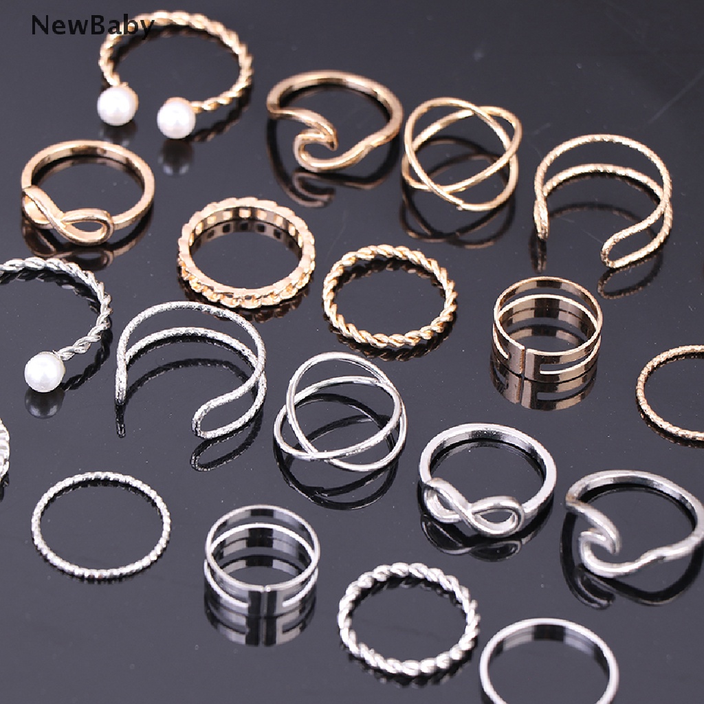 10pcs / set Cincin Wanita Untuk Hadiah