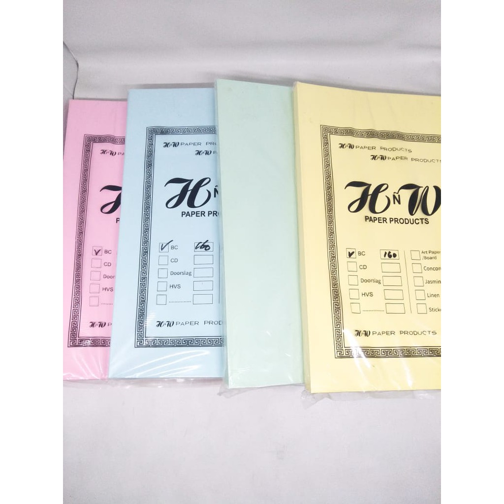 

KERTAS MANILA / BC / BRIEF CARD F4 160 GRAM ISI 100 LEMBAR
