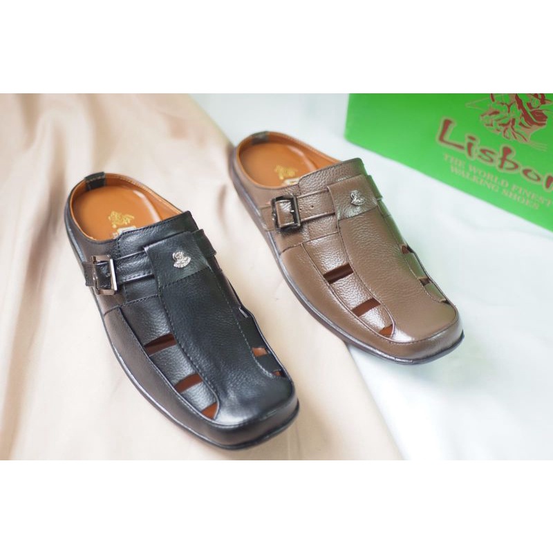 SEPATU PRIA KULIT ASLI LISBON HD01 TERBARU