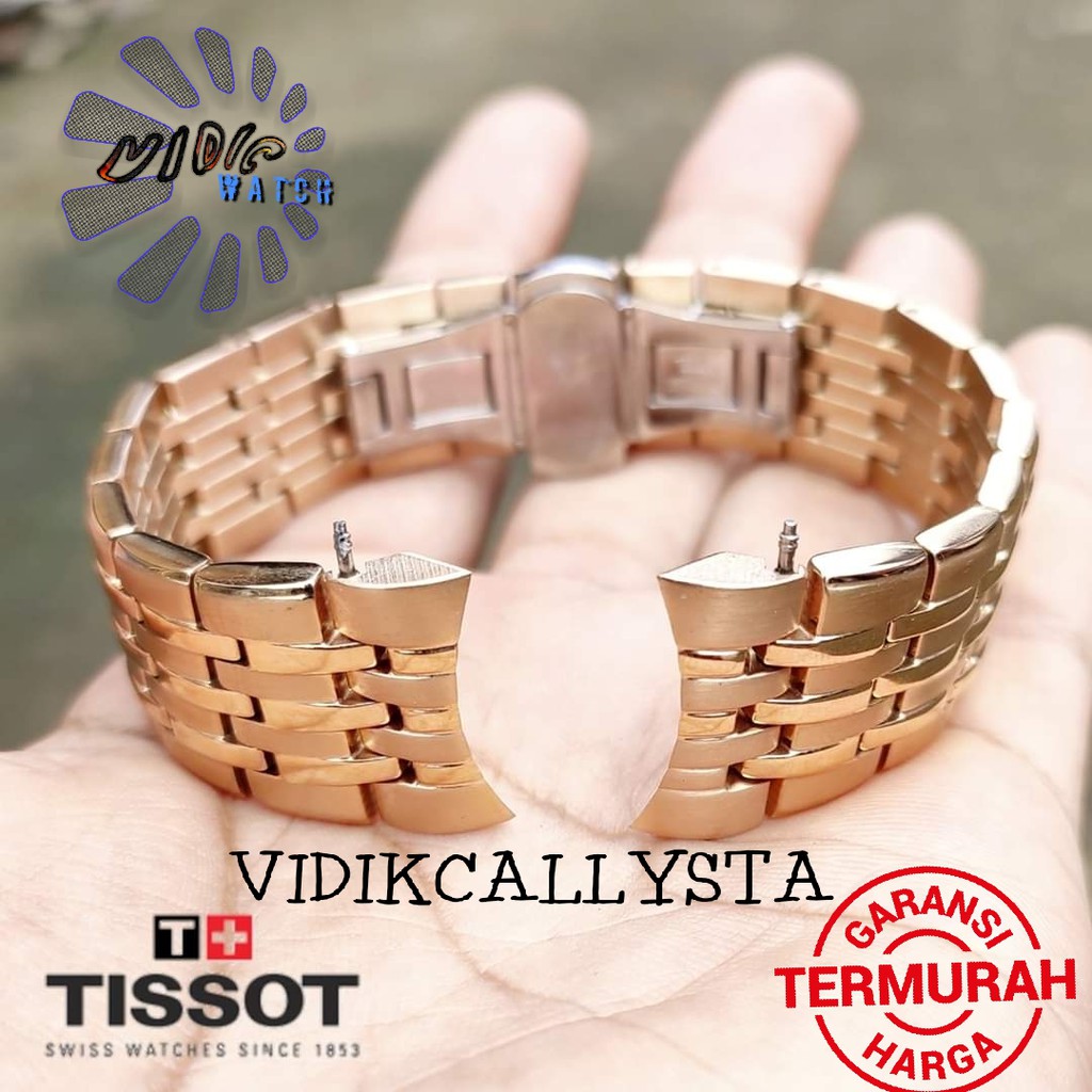 Tali Strap Rantai Tissot 1853 Le Locle T41 19mm Rose gold 316L