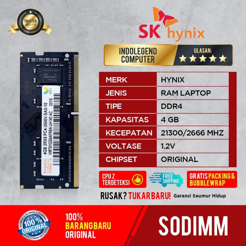 Hynix sodim ddr4 4gb pc2666