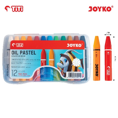 

Oil Pastel Crayon / Krayon Minyak Joyko TiTi Original isi 12/18/24/36/48 pcs