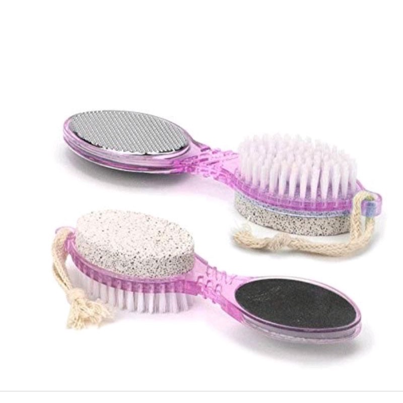 SIKAT KAKI PEDICURE 4 IN 1 BATU APUNG PENGIKIR GOSOK KAKI FOOT BRUSH