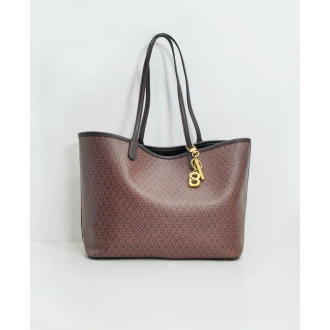 Izzy Canvas Bag / Tote Bag Buttonscarves Brown