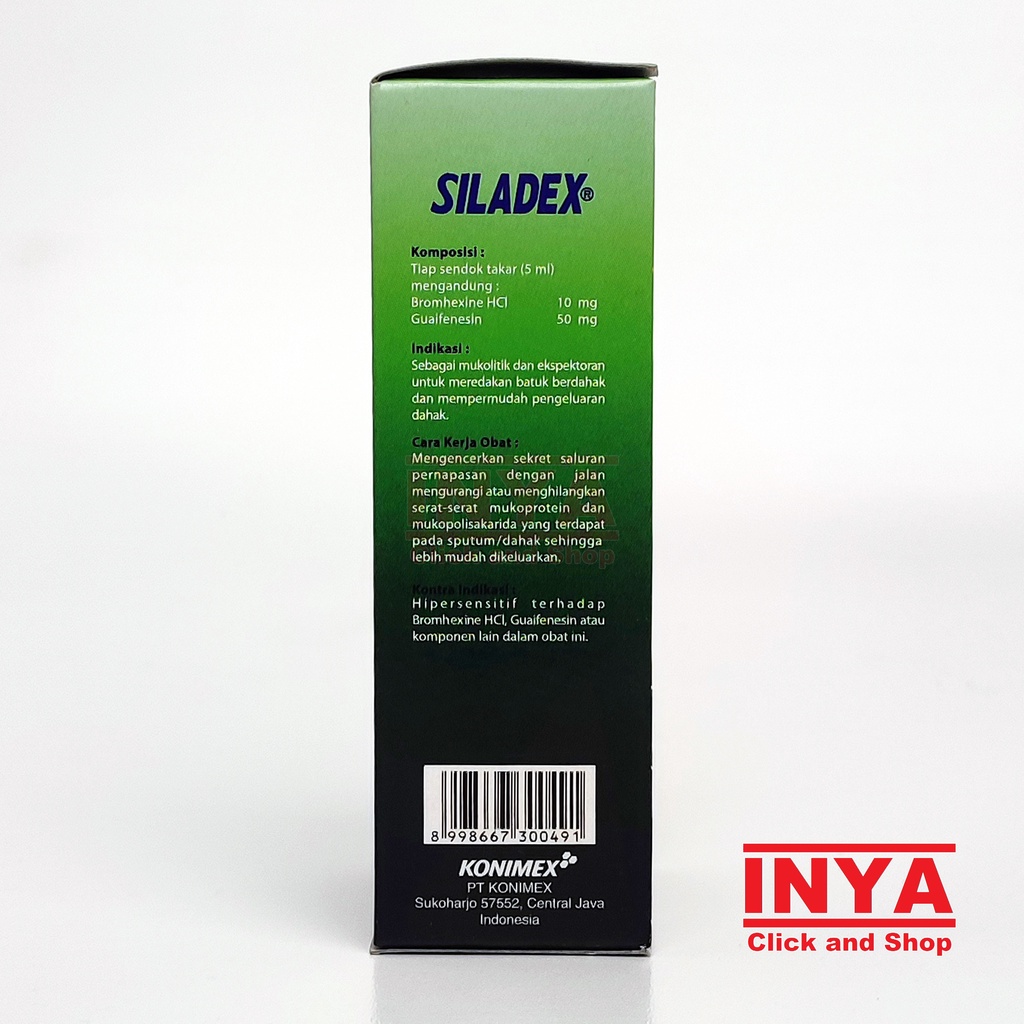 SILADEX MUCOLYTIC &amp; EXPECTORANT BATUK BERDAHAK 60ml - Obat Batuk