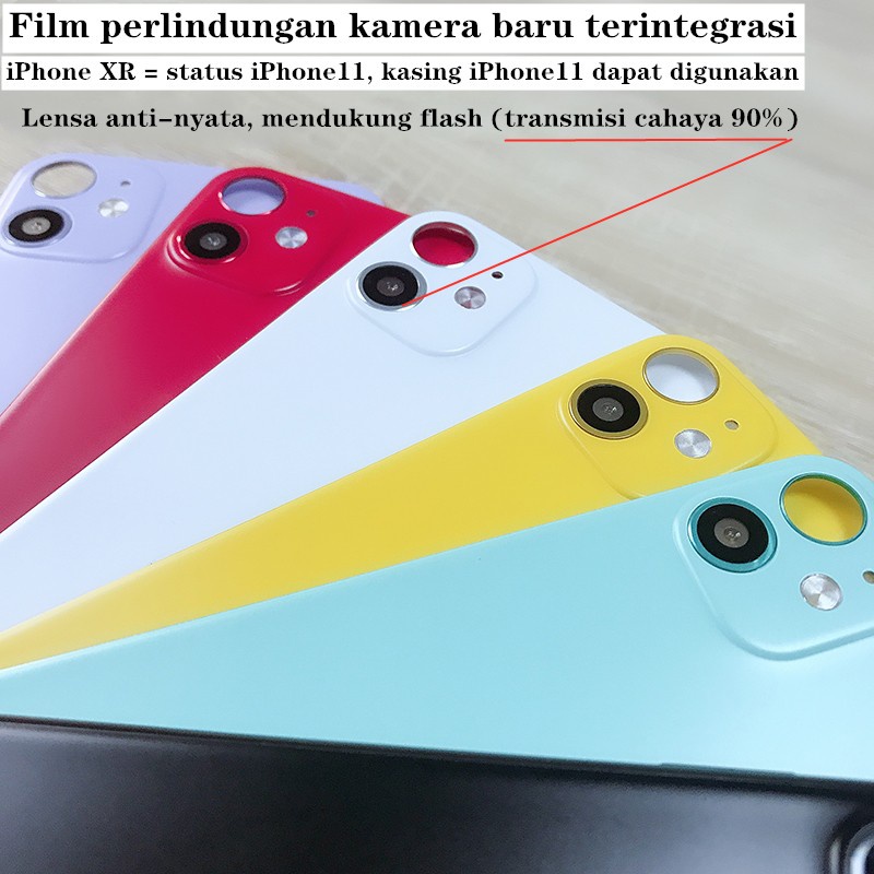 Compatible for iPhone X/XS changed to iPhone 11 Pro /xr changed to iPhone 11/xsmax changed to iPhone 11promax camera fake back cover