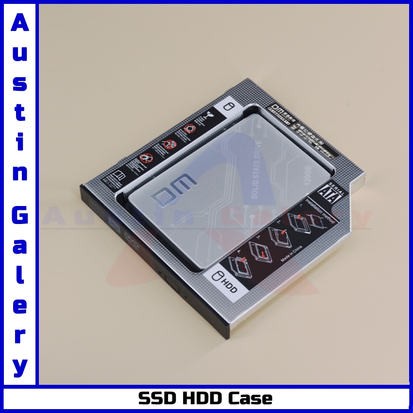 SSD HDD CADDY 9.5mm &amp; 12.7mm Casing HardDisk SSD HDD HardDisk Drive Untuk Laptop PC Komputer CD-ROM