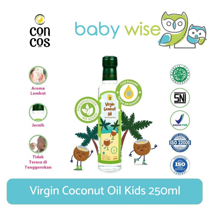 

Concos Virgin Coconut Oil Kids 250ml - Minyak MPasi Anak