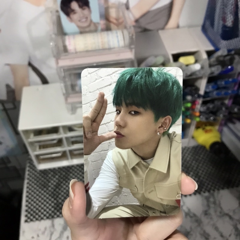Hyunsuk Photocard (PC) The First Step : Chapter One [Treasure Official Black ver.]