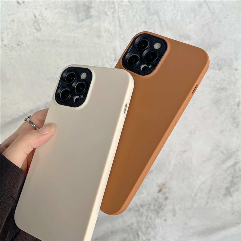 (2 In 1) casing ARMOR shockproof Warna Polos Untuk iPhone 13 Pro 12 11 Pro MAX XS MAX