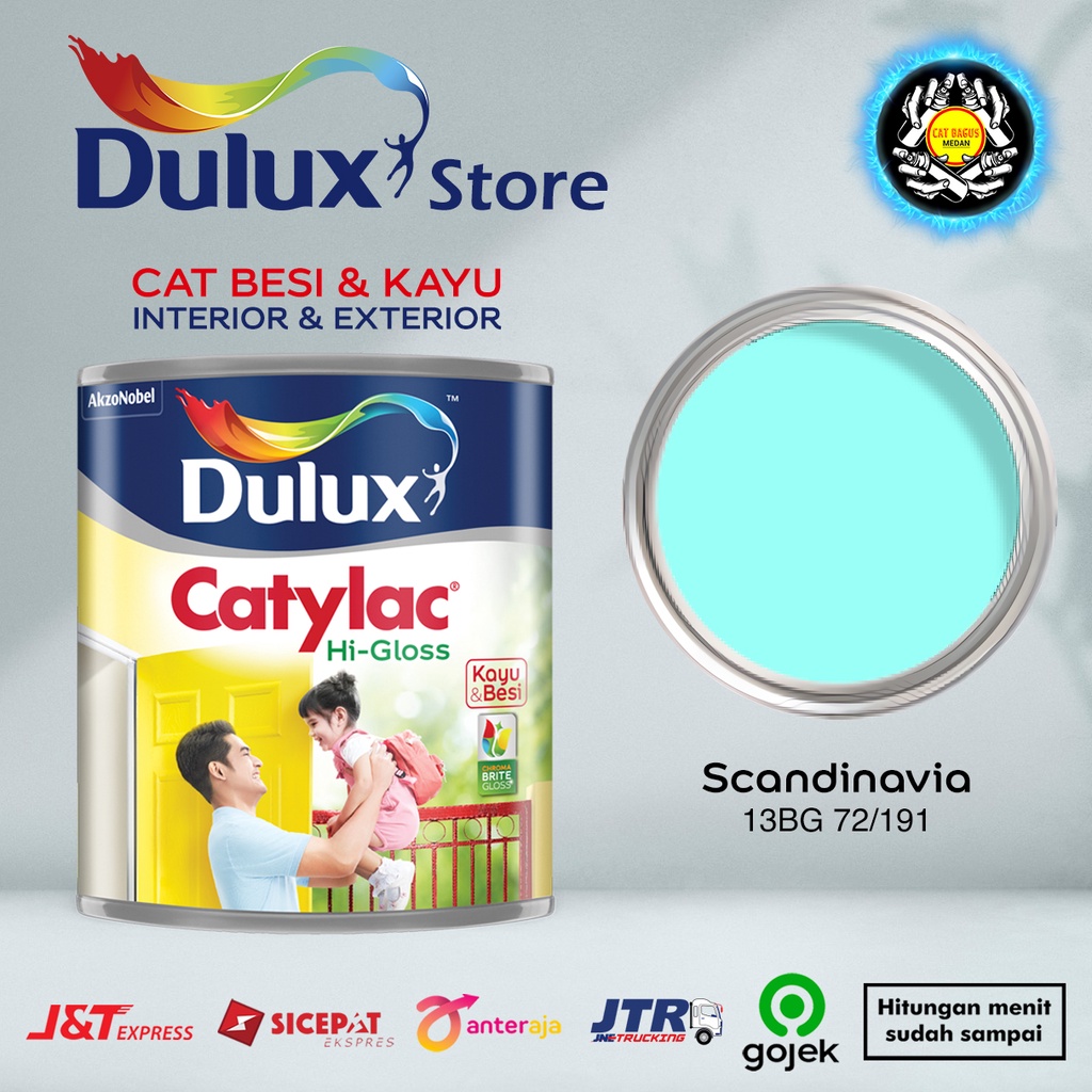 Jenis Cat Dulux Biru Lembut Interior Frank Simpson 6125