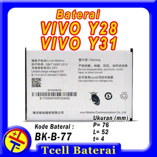 Baterai VIVO Y28 Y31 BK-B-77 battery batre batere batrai