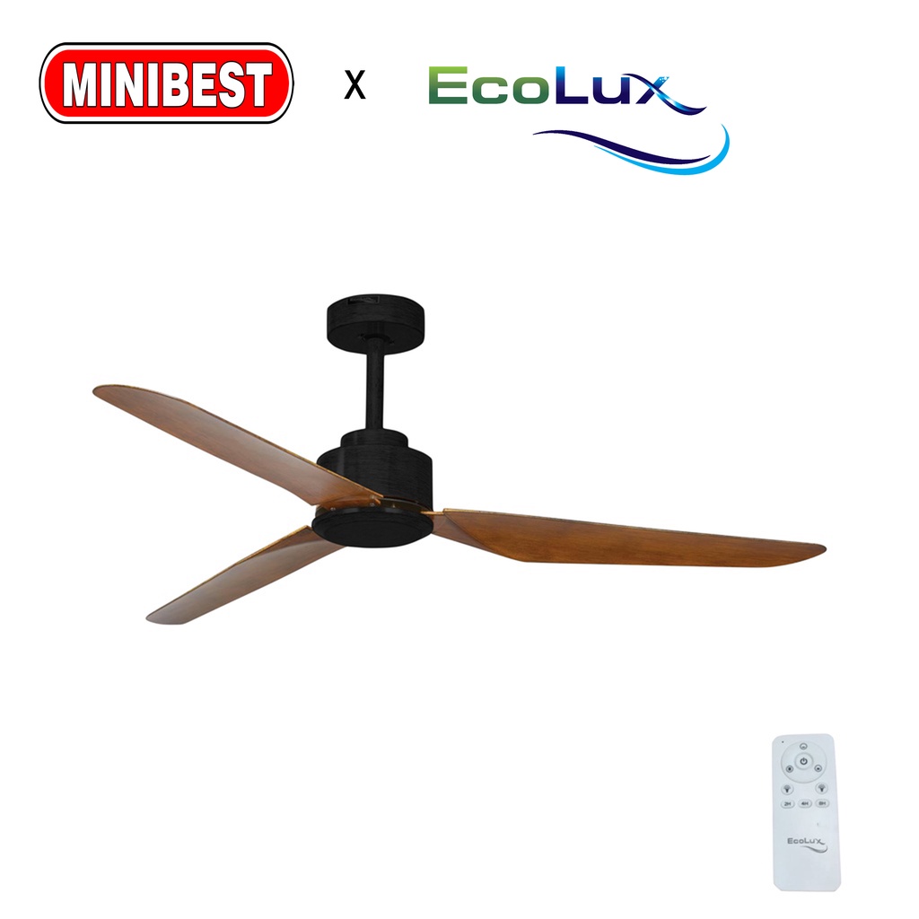 KIPAS ANGIN ECOLUX ECO-046 LILY 52IN 3BLADE - KIPAS BALING - KIPAS PLAFON - KIPAS HIAS - KIPAS DECORASI