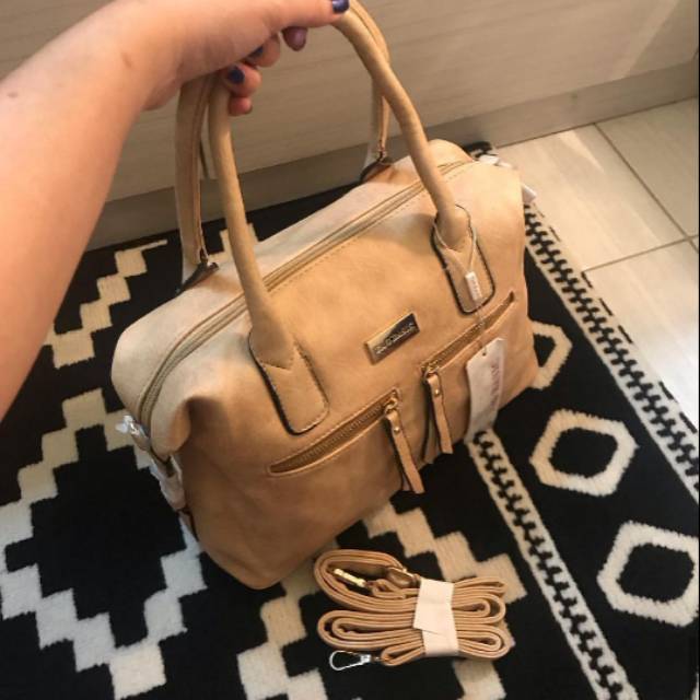 Tote Bag impor Bangkok warna apricot
