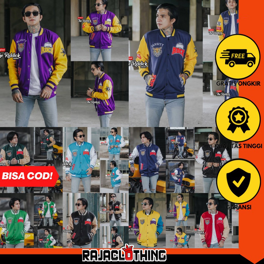 RCL - Jaket Varsity Jaket Everyone MLB &amp; NBA Jaket Baseball Varsity Pria - Jaket Baseball RDCK Tebaru