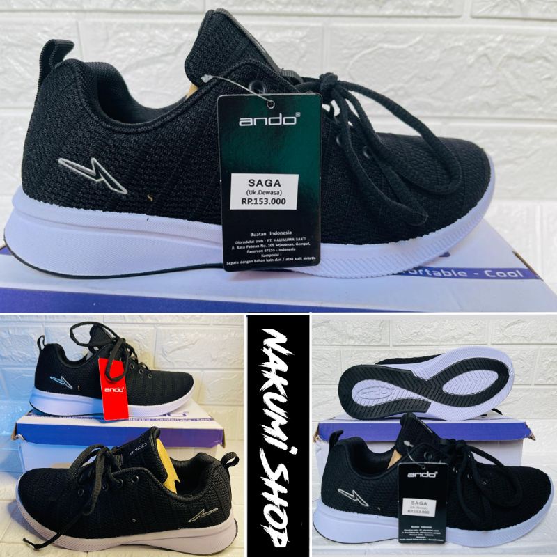SEPATU SEKOLAH ANAK LAKI PEREMPUAN/ SEPATU ANDO SAGA SD / SMP / SMP