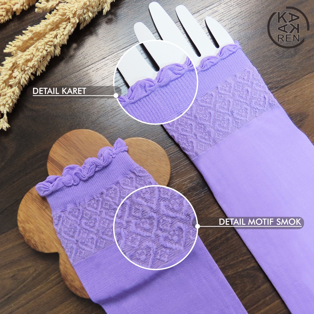 Kakaren Handsocks Manset Tangan Motif 3D / Manset Kerut