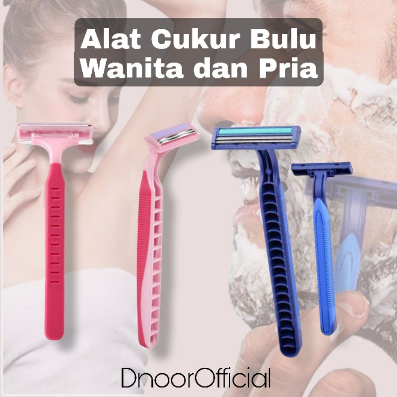 Alat Cukur Bulu Ketiak Jenggot Kumis, Bulu kaki, dll 2 Mata