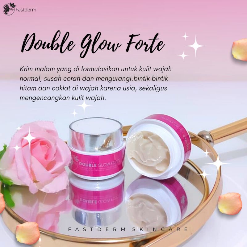 FAST DERM ECER CREAM MALAM ACNE GLOW/DOUBLE GLOW FORTE/NIGHT WHITENING