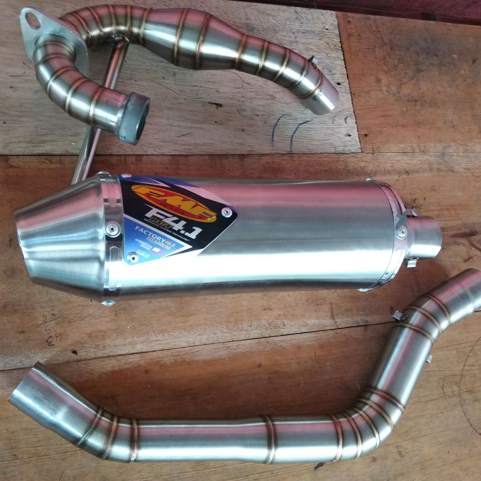 KNALPOT FMF RACING STENLESS KLX, CRF