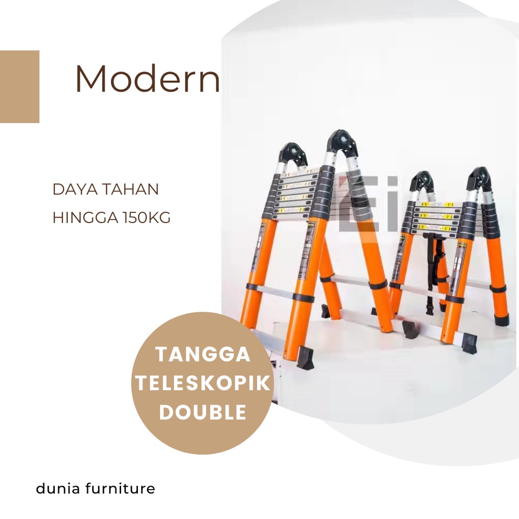 TANGGA TELESKOPIK DOUBLE 6,8METER