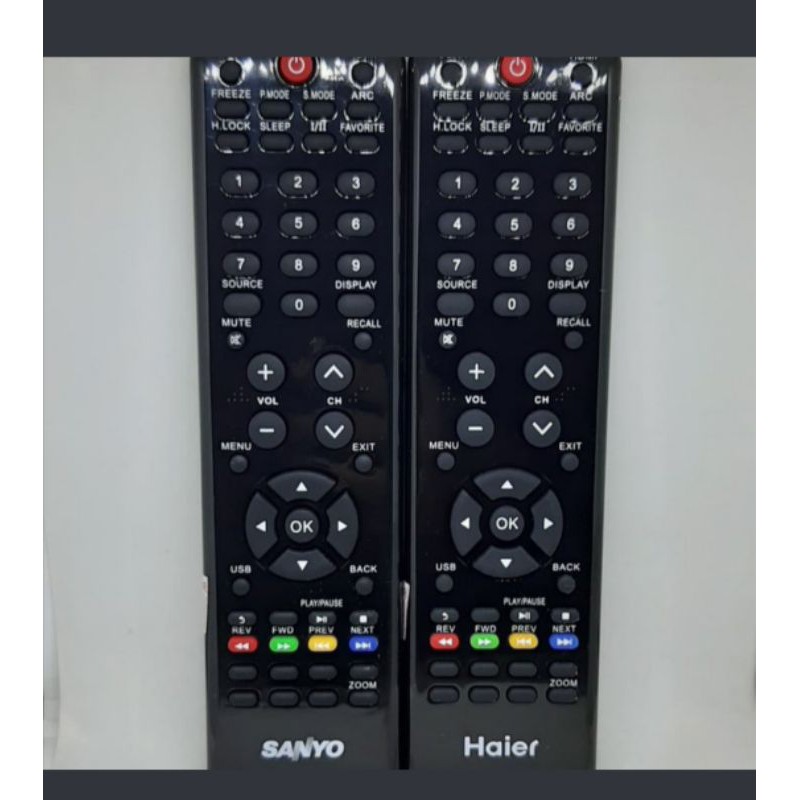 REMOTE REMOT TV SANYO HAIER LED LCD HTR-D18A ORIGINAL ASLI