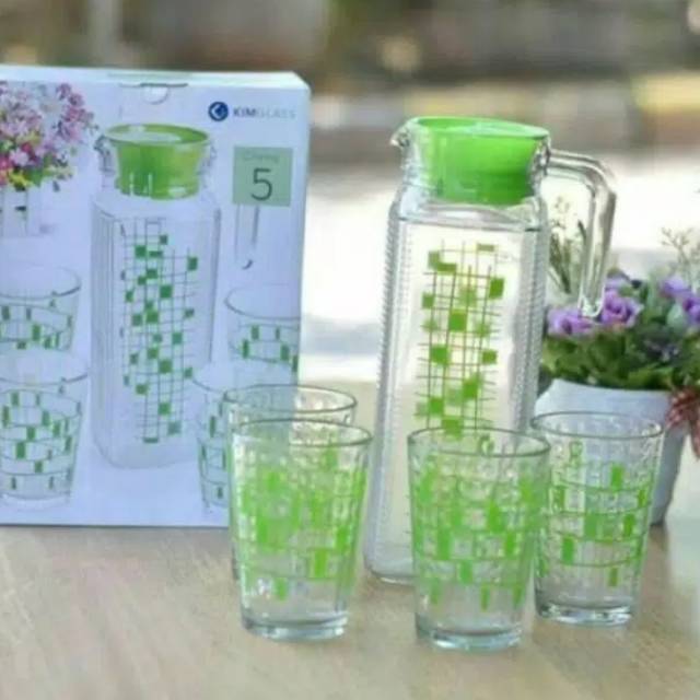 Kimglass teko set cantik