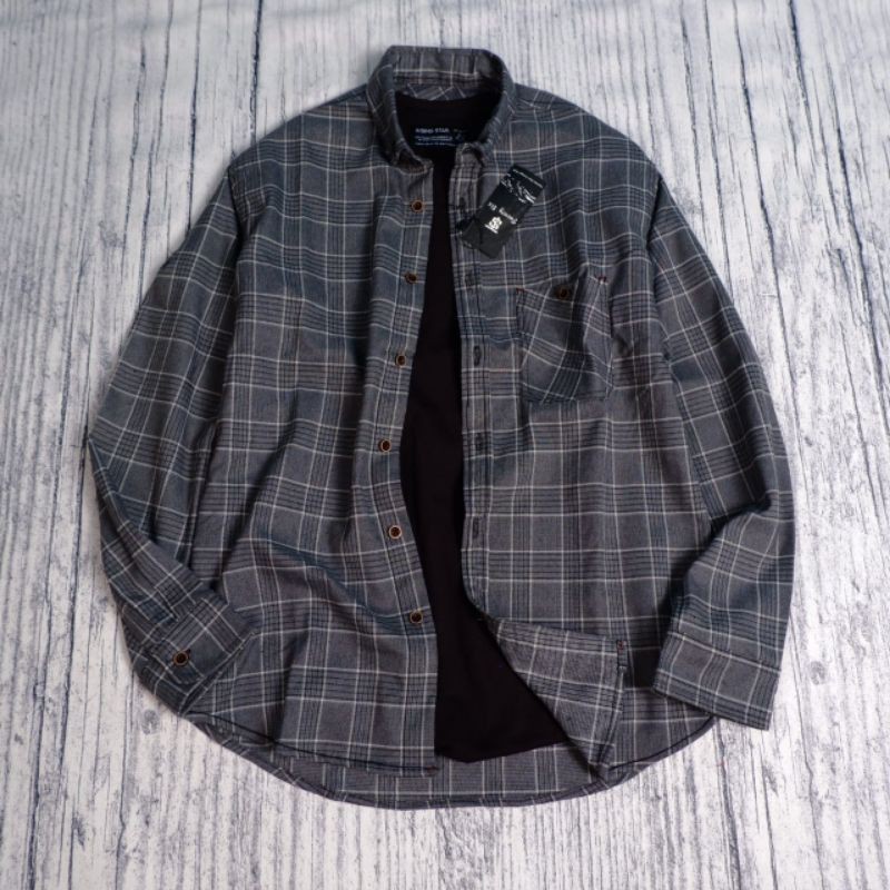 KEMEJA FLANEL SUPER PREMIUM LANGAN PANJANG UNISEX LIMITED