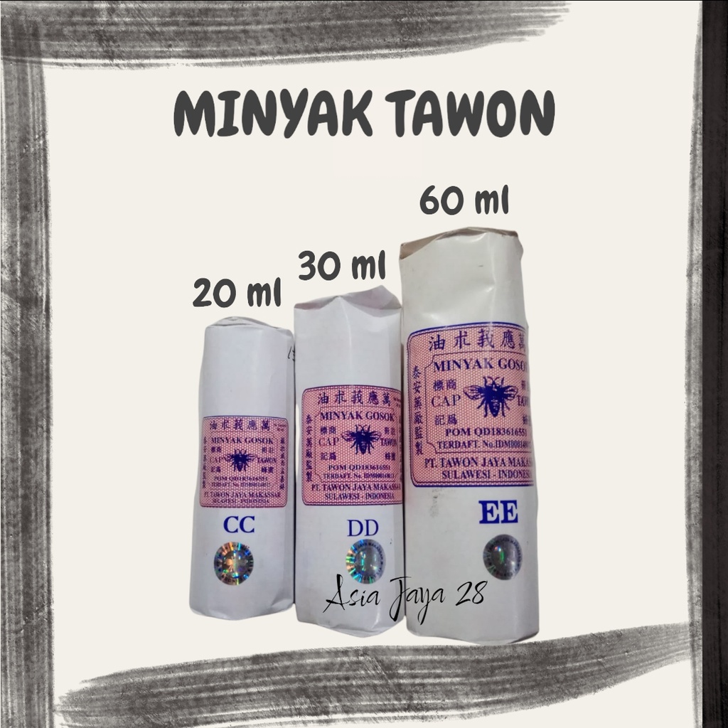 MINYAK TAWON CC 20ml, DD 30ml, EE 60 ml