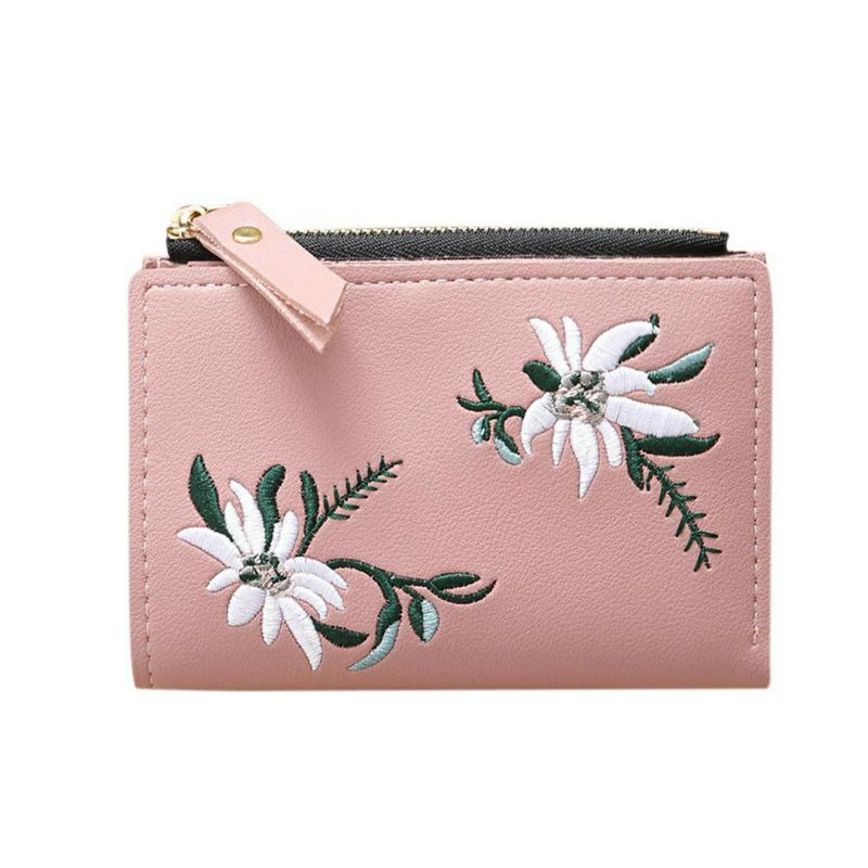 dem_sare / DS1045 - SAKURA FLORAL - Dompet Lipat Mini Wanita