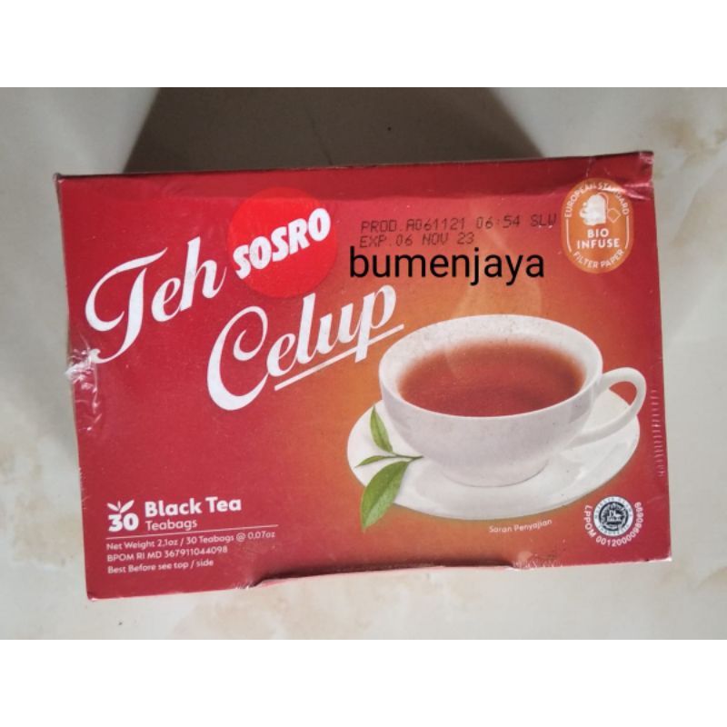 

sosro teh celup isi 30 teh celup berkualitas