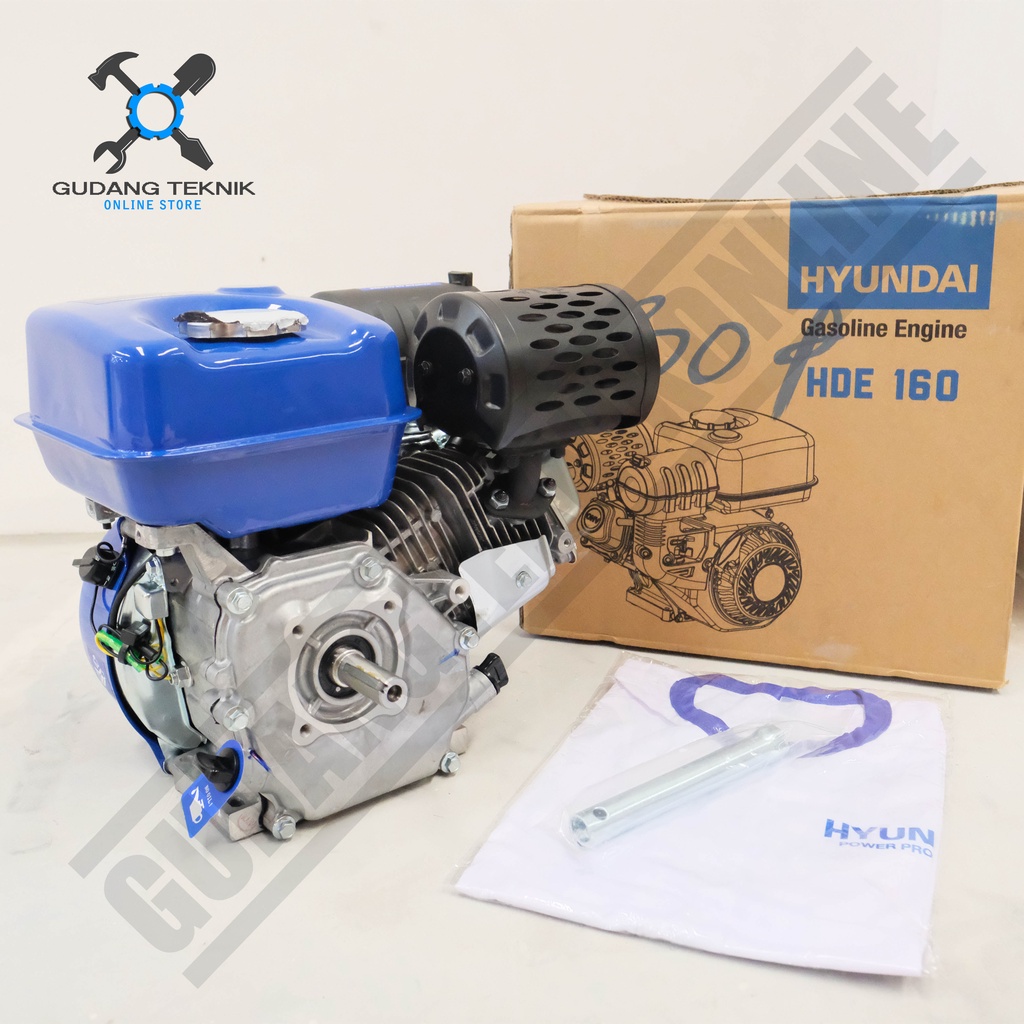 Engine HYUNDAI HDE160 5.5HP 4Tak / Mesin Penggerak Serbaguna HDE200 6.5HP  - Engine Gasoline Bensin HDE 160 200 HYUNDAI