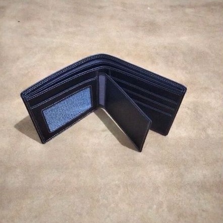 Dompet Pria Full Kulit Sapi Asli LK 6 Slot Tempat Kartu Tanpa Embos  ( Bahan Luar Dalam Pakai Kulit Sapi)