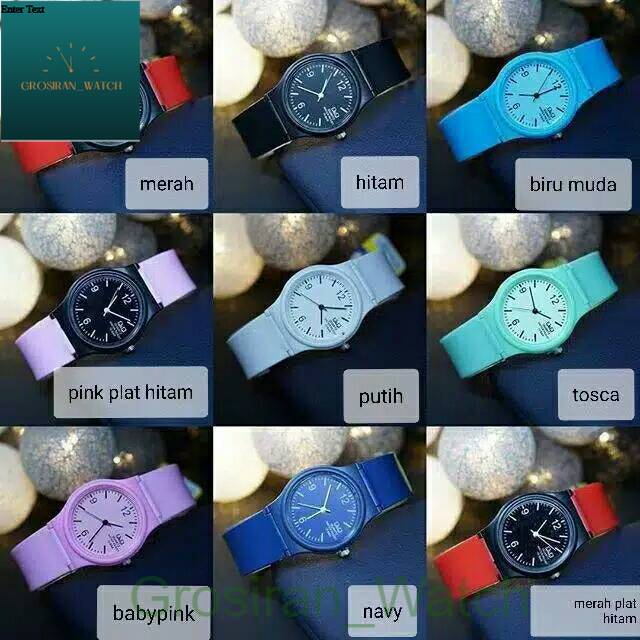 Hot Sale Jam Tangan Anti Air Q&amp;Q jelly drink strap rubber [G_W]