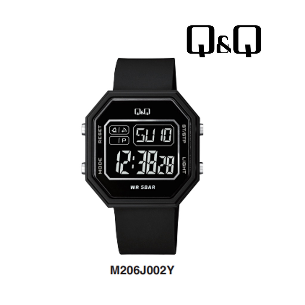 Jam Tangan Pria Stylist Sporty Casual Digital Original Q&amp;Q QnQ QQ M206 M206J Series