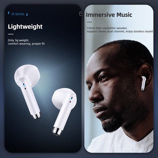 USAMS IA04 Resmi Asli True Wireless Bluetooth Headset TWS  Ultra Mini Earbud Stereo Headset Warna Macaron