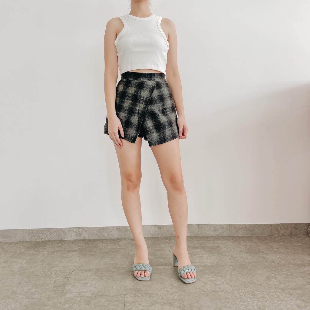 Yuan Market - Celana Pendek Wanita Checked Skort