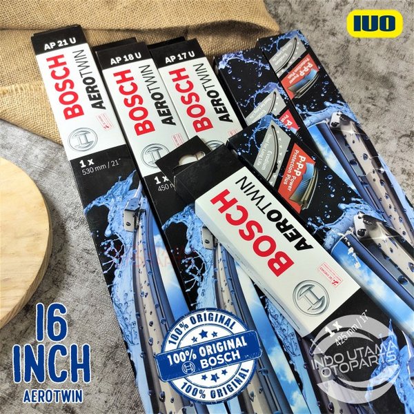 Wiper Blade Mobil BOSCH Aerotwin Plus 16 inchi (1pc) Satuan