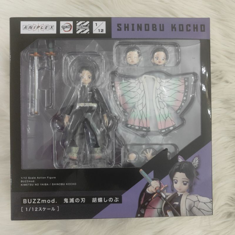 buzzmod 1/12 action figure shinobu kocho - kimetsu no yaiba / demon slayer