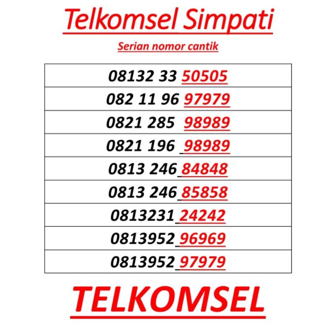 nomor cantik simpati telkomsel//0813//nomorcantik#telkomsel//