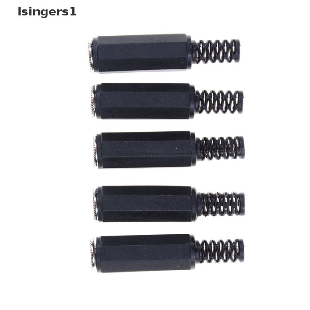 (lsingers1) 5pcs / set Adapter Konektor Jack Audio Stereo Female 3.5mm