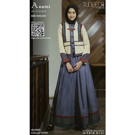 Almari Tuneeca AT-0222008 Arcadia Diskon Sale Promo Gamis Long Dress