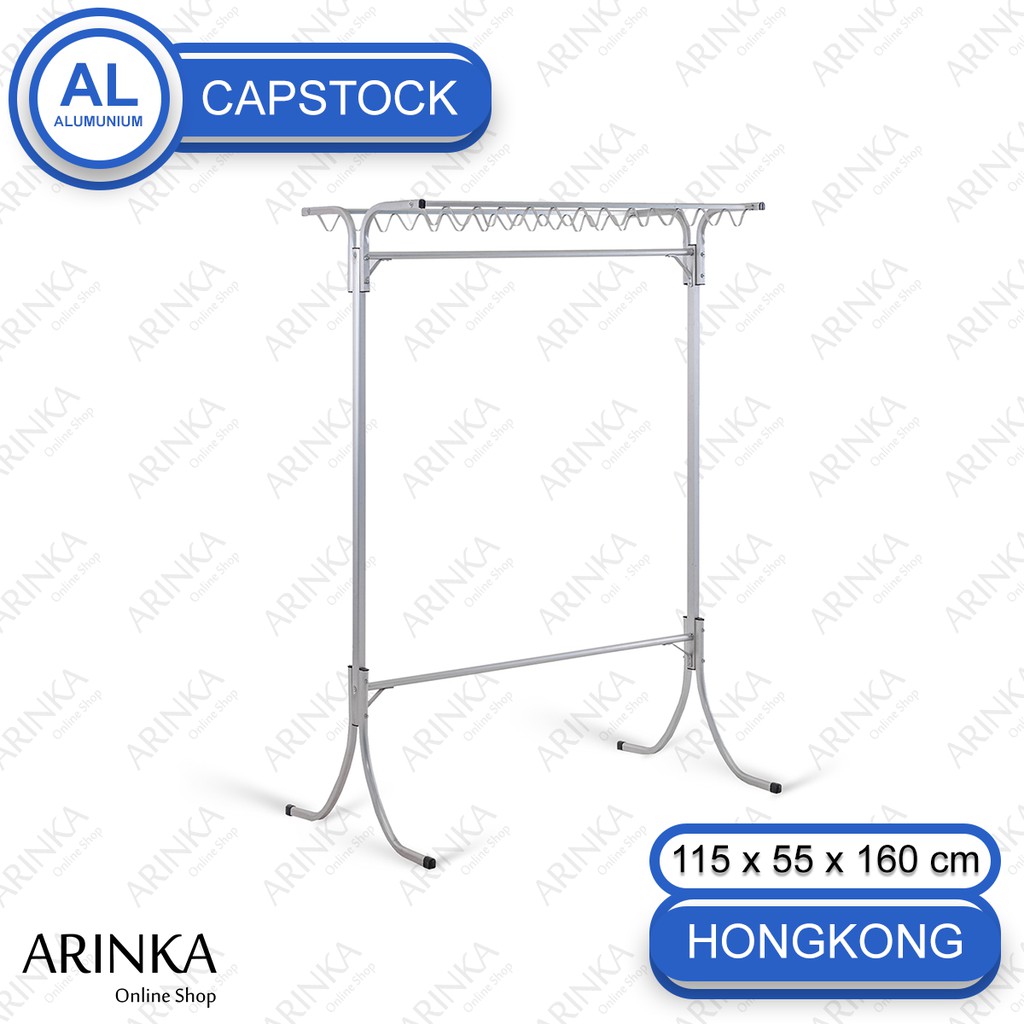 Jemuran Baju Alumunium Capstok atau Jemuran Gawang Hongkong BINA KARYA