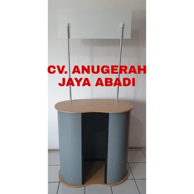 

BARANG BARU NEW POLY COUNTER atau POP UP TABLE Plus Stiker PRINTING