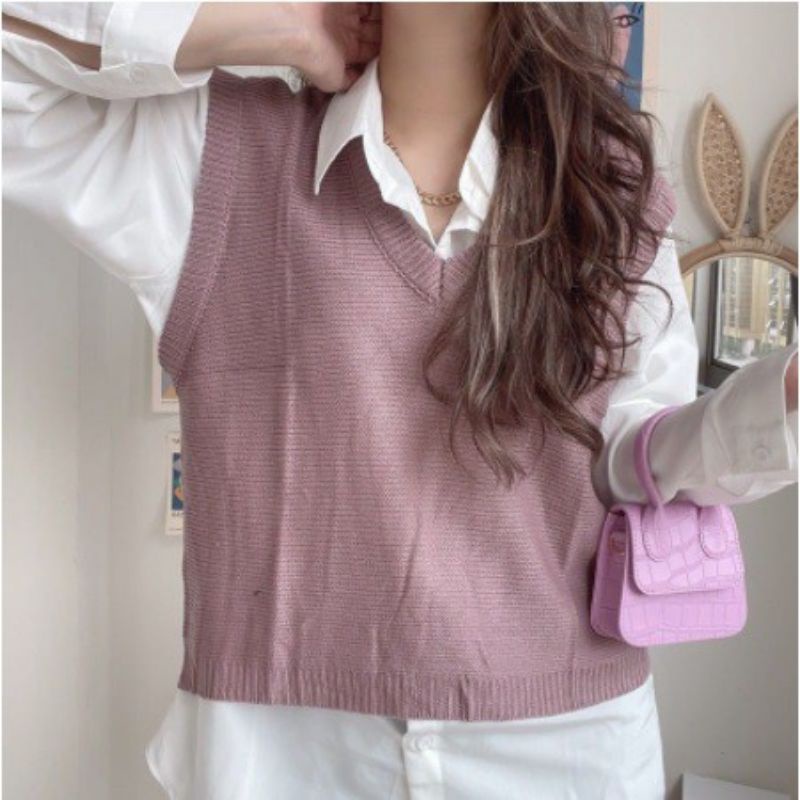 Olla Basic Vest Knit / Rompi Rajut