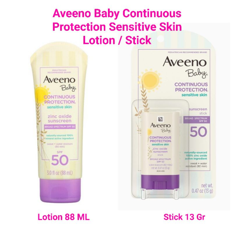 Aveeno Baby Continuous Protection Zinc Oxide Mineral Sunscreen 88 ML